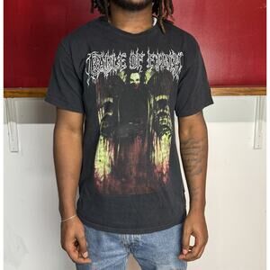 Vintage cradle of filth metal t shirt black L Large "you called and I came" Rare